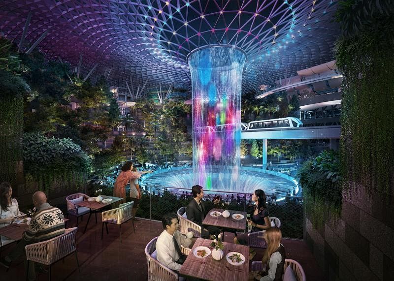 星耀樟宜(jewel changi airport)将成为本地餐饮值得期待的一大看点.