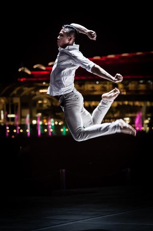 新生代舞者邱智豪肢体和表现力被广泛称道。（舞人舞团提供／吴凯怡摄影）