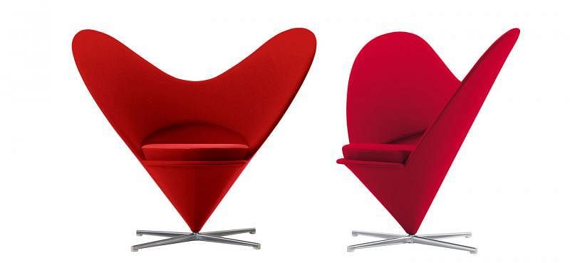 Panton椅是Vitra与丹麦大师Verner Panton共同研创出的椅子；他的锥形椅和心形椅也由Vitra生产。
