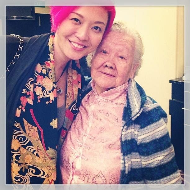 94岁的祖母是蔡嬣生命中带给她最多启发的人。（受访者提供）
