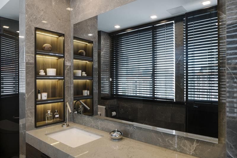 公寓的卫浴间可媲美五星级酒店。