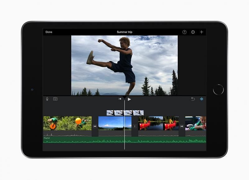 iPad mini可以用来剪辑4K影片。