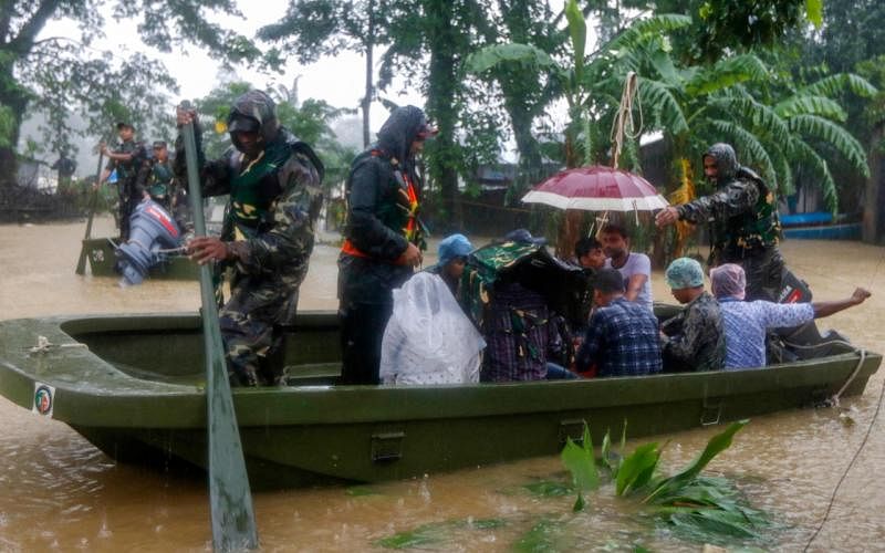 孟加拉东北部强降雨引发洪水 逾600万人受灾
