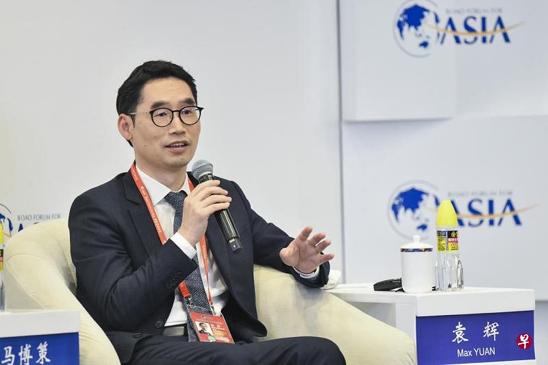 小i集团董事局主席兼首席执行官袁辉：中国必须有自己的ChatGPT，不能在AI领域被卡脖子。 （法新社）