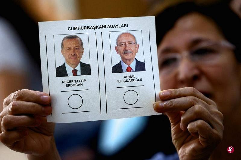 5月28日，土耳其选民在首都安卡拉进行第二轮投票。（路透社）