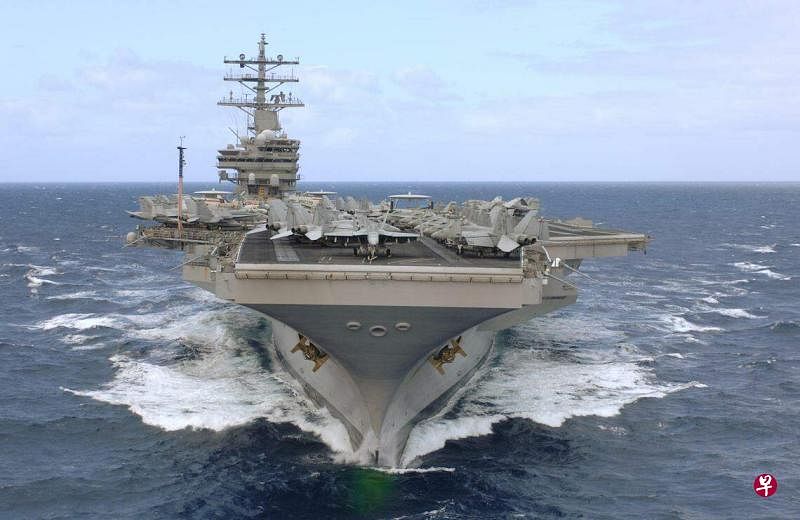 美国罗纳德·里根号为美国海军尼米兹级核动力航空母舰的九号舰。（档案照）