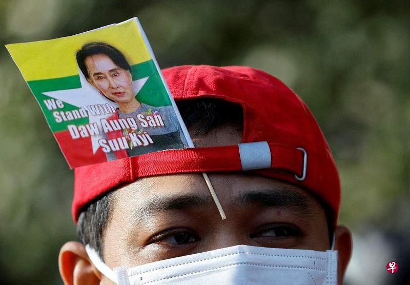 缅甸军方2021年2月推翻民选政府后，翁山淑枝就一直被军方拘留。（路透社）