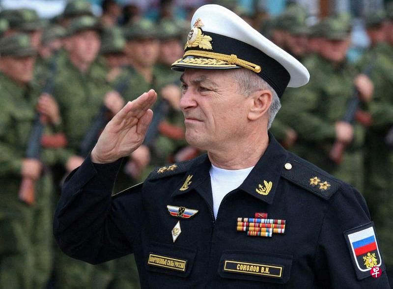 俄罗斯黑海舰队司令索科洛夫。照片摄于2022年9月。（路透社档案照片）