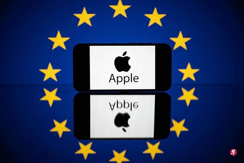 欧盟委员会说，苹果的这种“反引导条款”属于设置不公平交易条件，违反欧盟反垄断相关法规。（法新社）