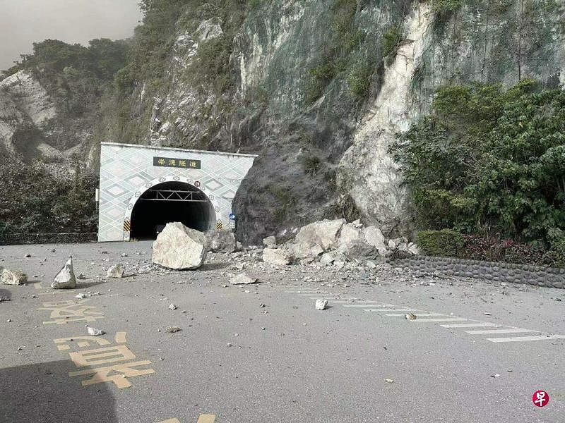 4月3日上午7时58分左右，台湾花莲发生7.2级强震，最大震度在花莲和平乡。（中通社）