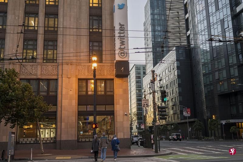 推特公司总部位于美国加州旧金山。（彭博社）