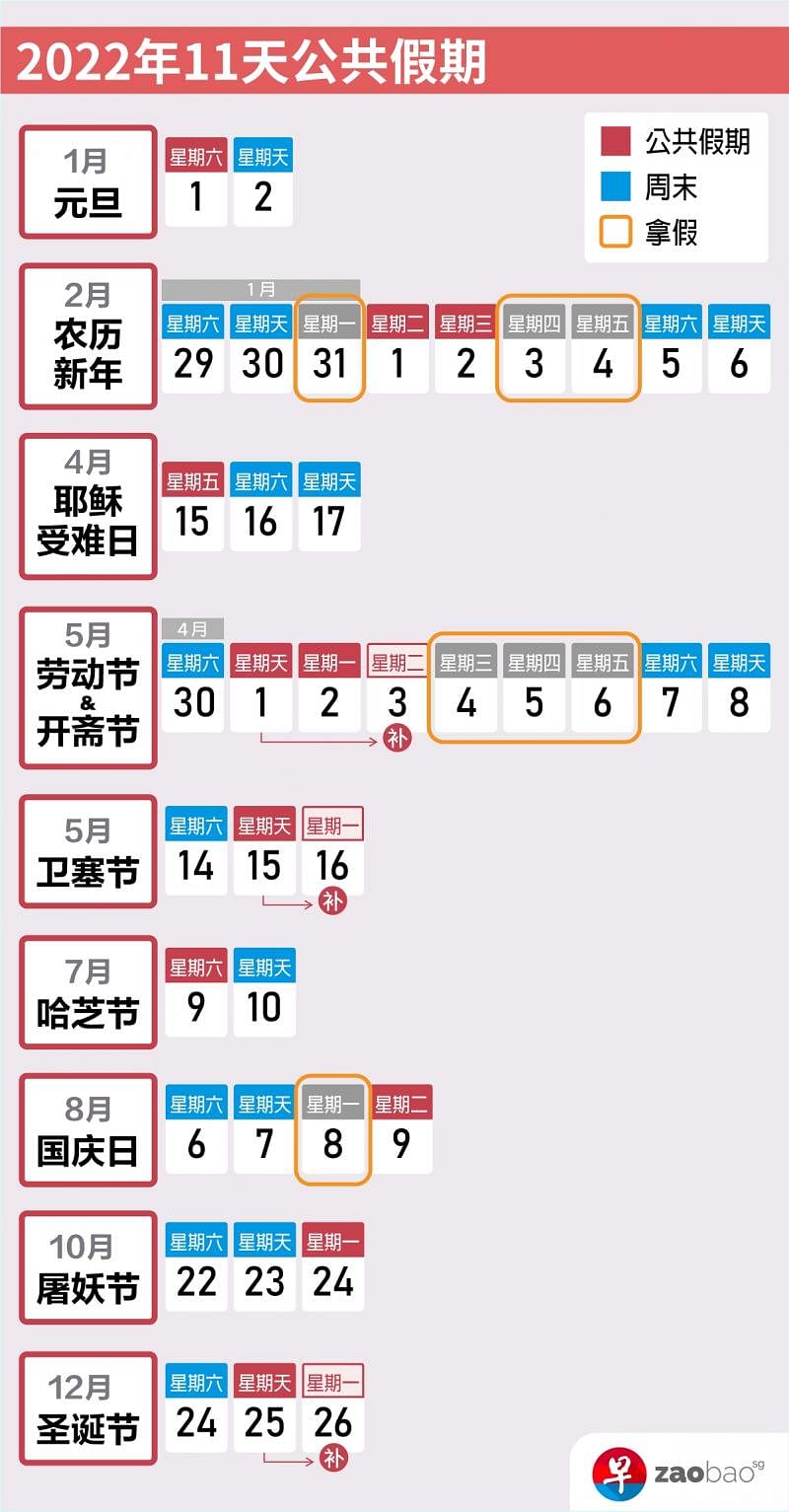 22年公共假日攻略教你请三天拼九天假 早报